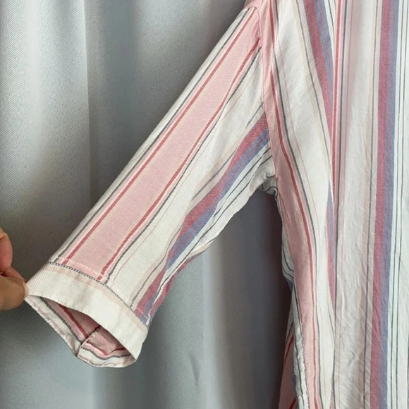Pilero And The Lettterpress By Anthropologie Women’s M/L Striped Button Up Top - Picture 7 of 10